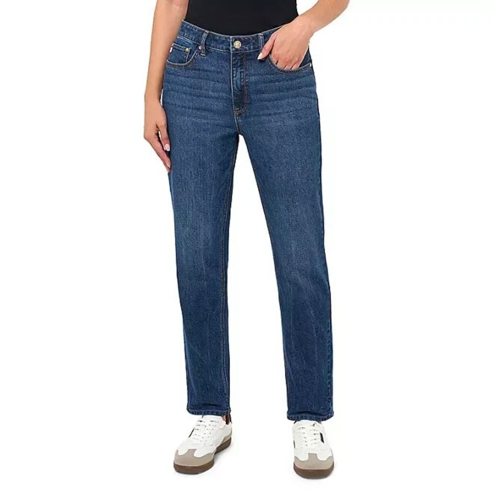 Seven7 Womens 90s Straight Leg Jeans Dark Wash High Rise Size 6 NWT